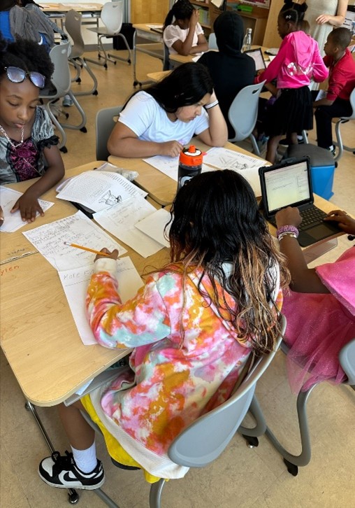 children learning environmental literacy and skills