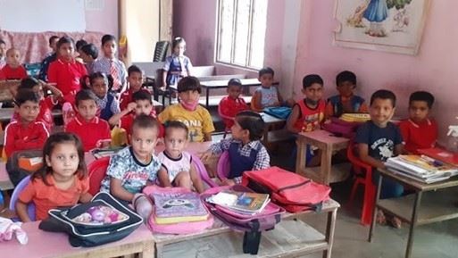 classroom full of children